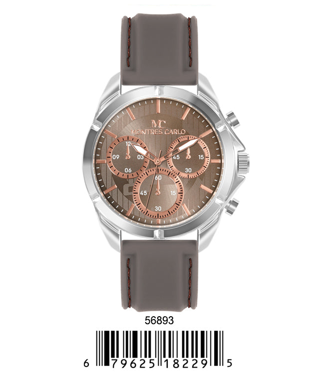 5689-Montres Carlo Silicon Band Watch