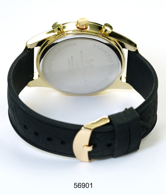 5690-Montres Carlo Silicon Band Watch