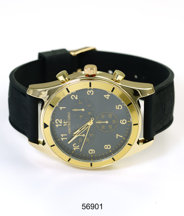 5690-Montres Carlo Silicon Band Watch
