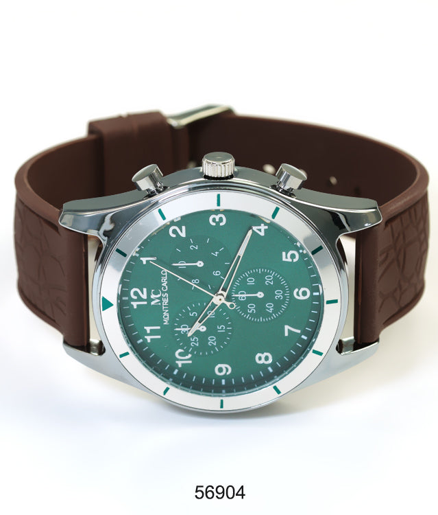 5690-Montres Carlo Silicon Band Watch