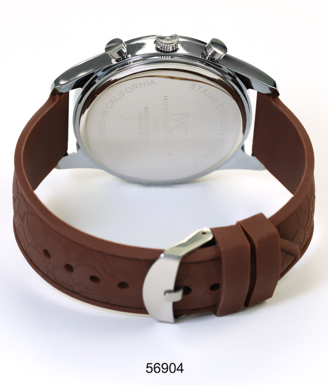 5690-Montres Carlo Silicon Band Watch