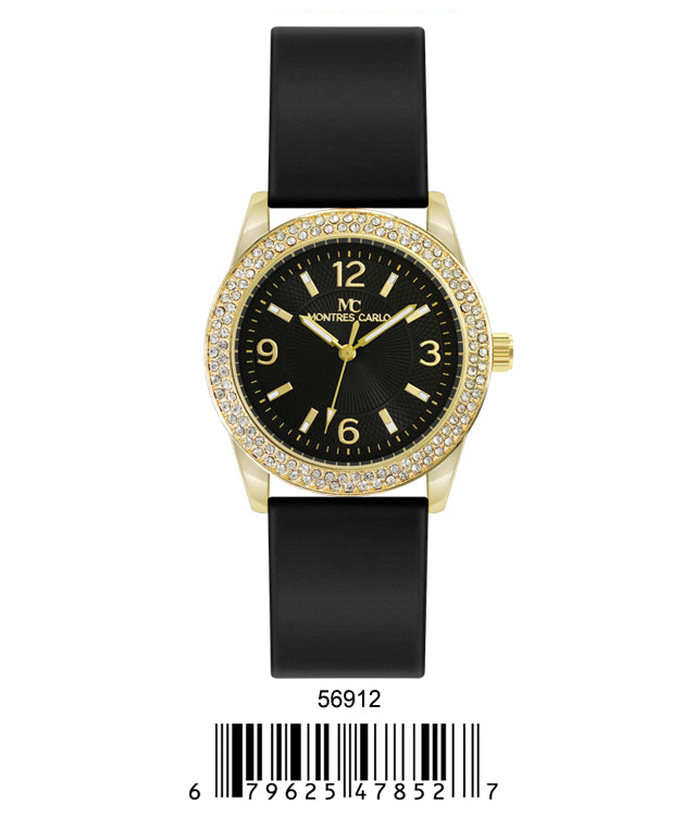 5691-Montres Carlo Silicon Band Watch