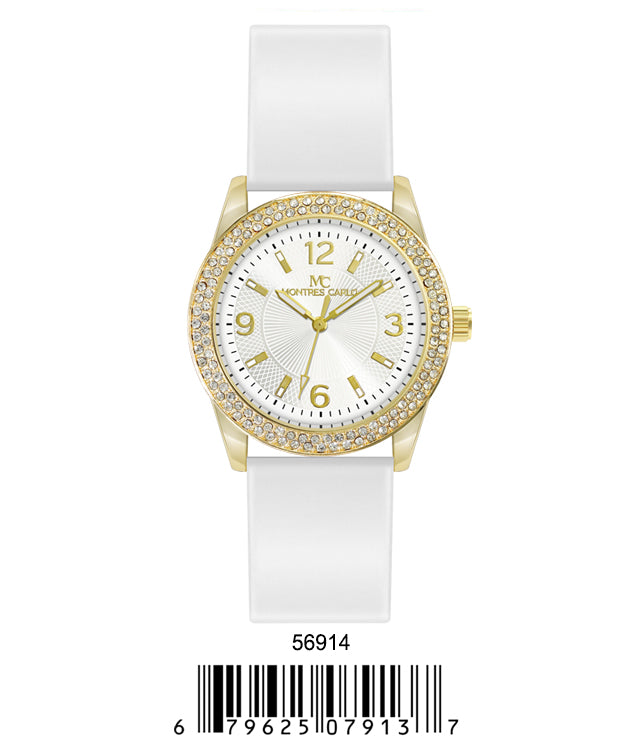 5691-Montres Carlo Silicon Band Watch