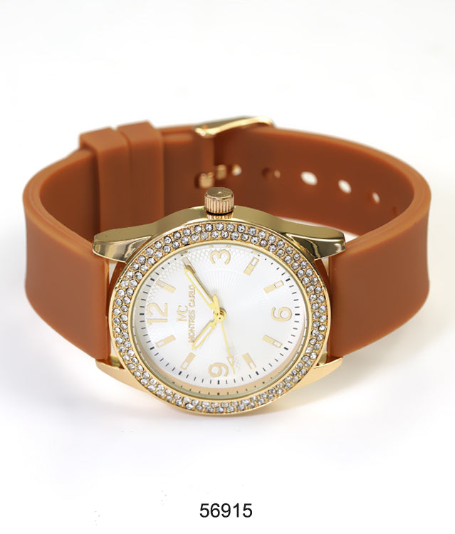 5691-Montres Carlo Silicon Band Watch