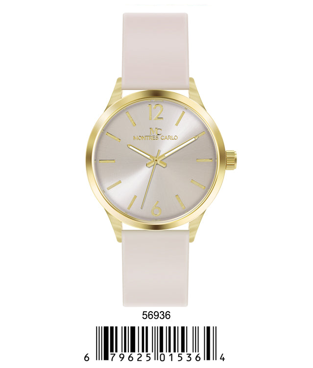 5693-Montres Carlo Silicon Band Watch