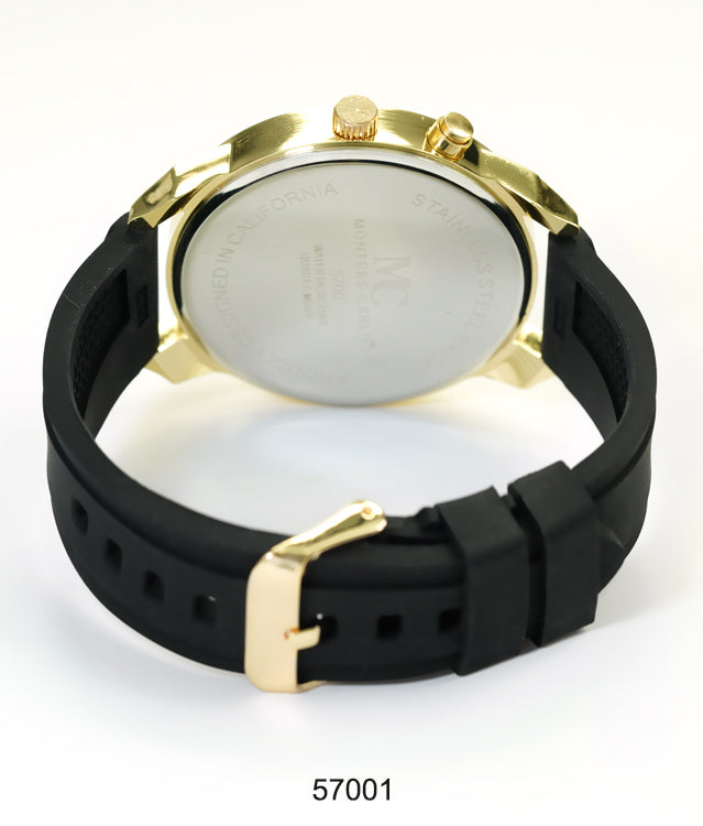 5700-Montres Carlo Silicon Band Watch
