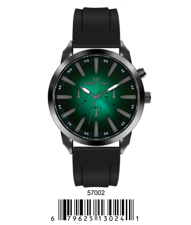 5700-Montres Carlo Silicon Band Watch