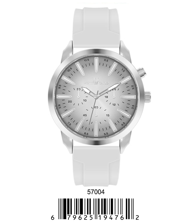5700-Montres Carlo Silicon Band Watch
