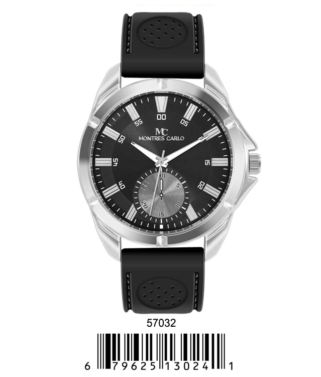 5703-Montres Carlo Silicon Band Watch