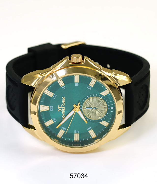 5703-Montres Carlo Silicon Band Watch