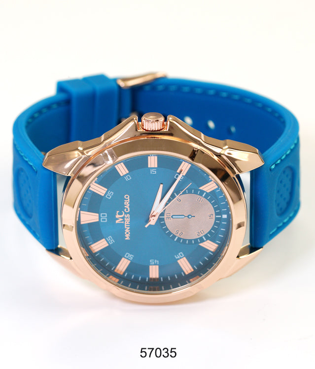 5703-Montres Carlo Silicon Band Watch