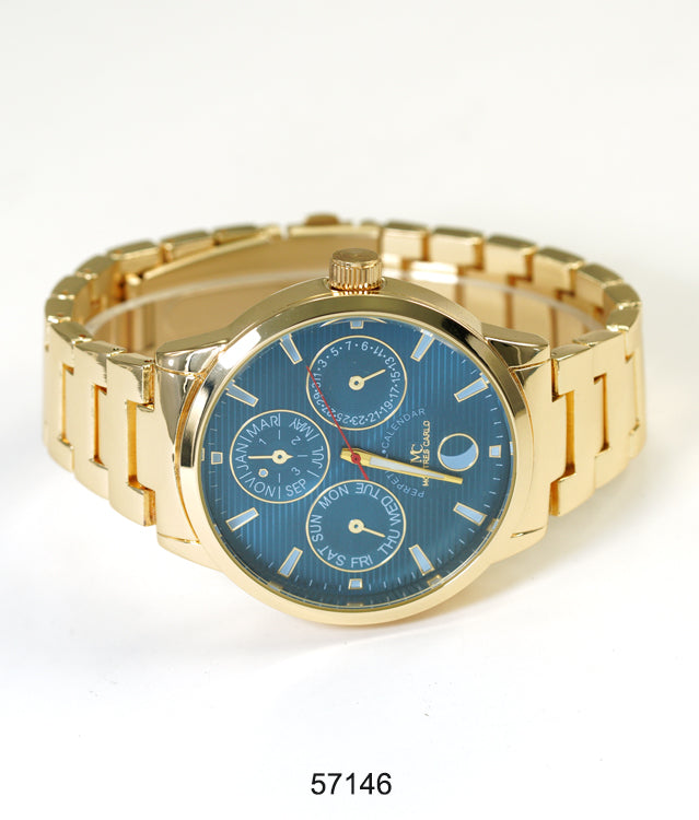 5714-Montres Carlo Metal Band Watch