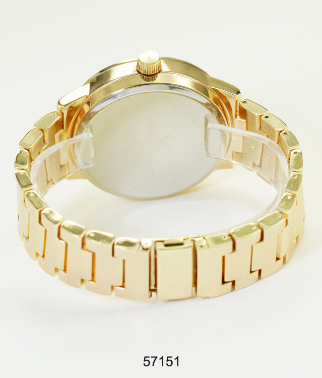 5715-Montres Carlo Metal Band Watch