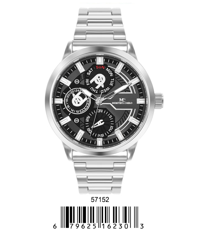 5715-Montres Carlo Metal Band Watch