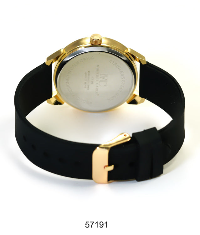 5719-Montres Carlo Silicon Band Watch