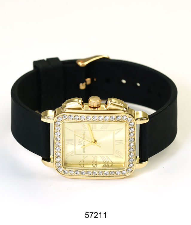 5721-Montres Carlo Silicon Band Watch