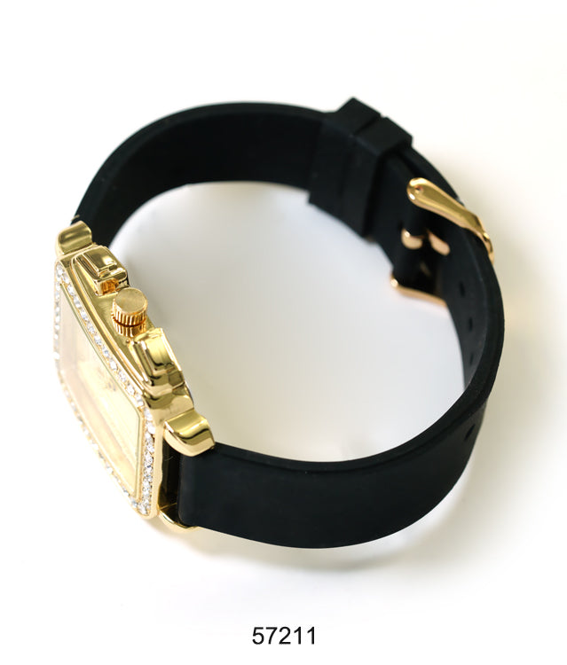 5721-Montres Carlo Silicon Band Watch