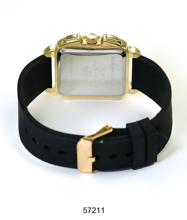 5721-Montres Carlo Silicon Band Watch