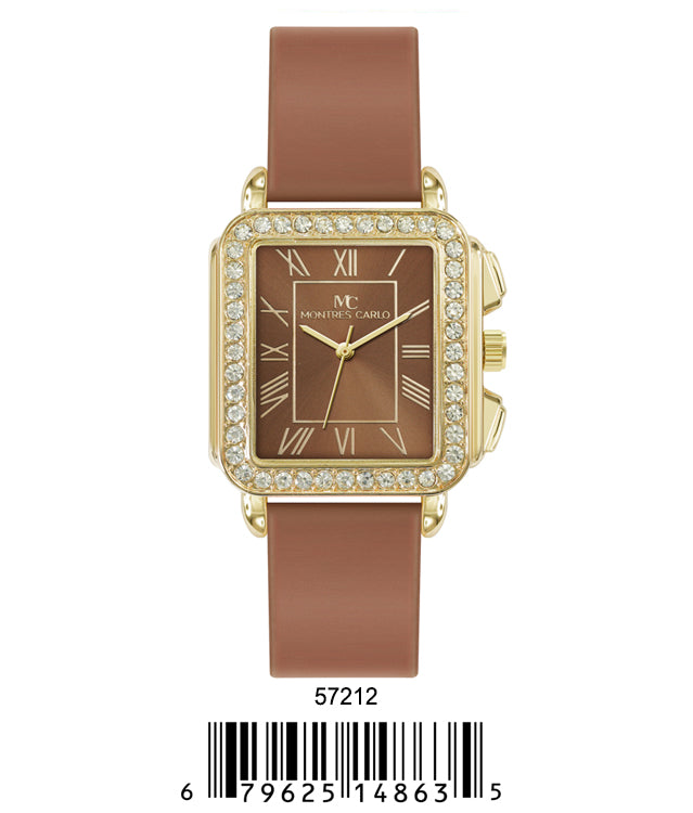 5721-Montres Carlo Silicon Band Watch