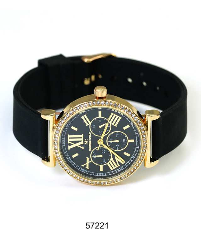 5722-Montres Carlo Silicon Band Watch