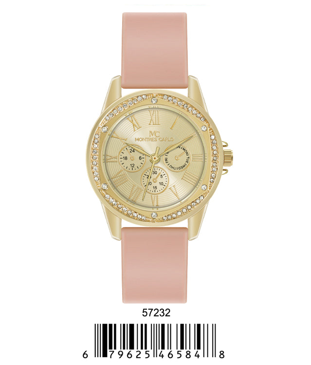 5723-Montres Carlo Silicon Band Watch