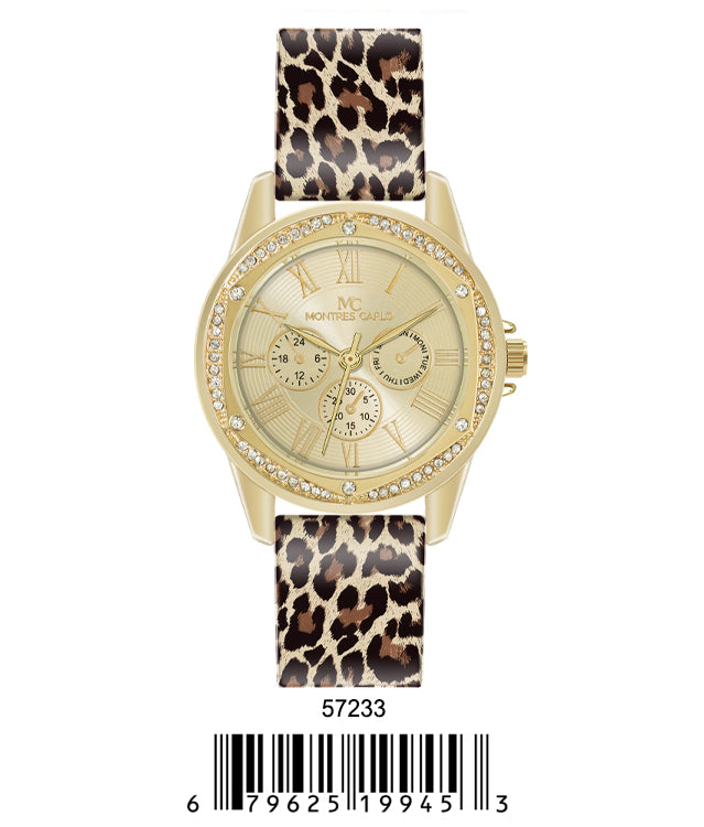 5723-Montres Carlo Silicon Band Watch