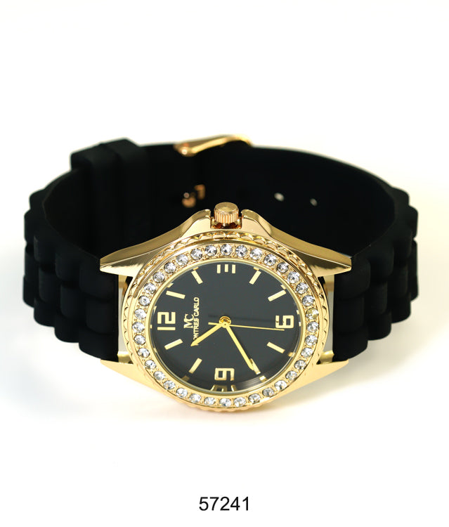 5724-Montres Carlo Silicon Band Watch