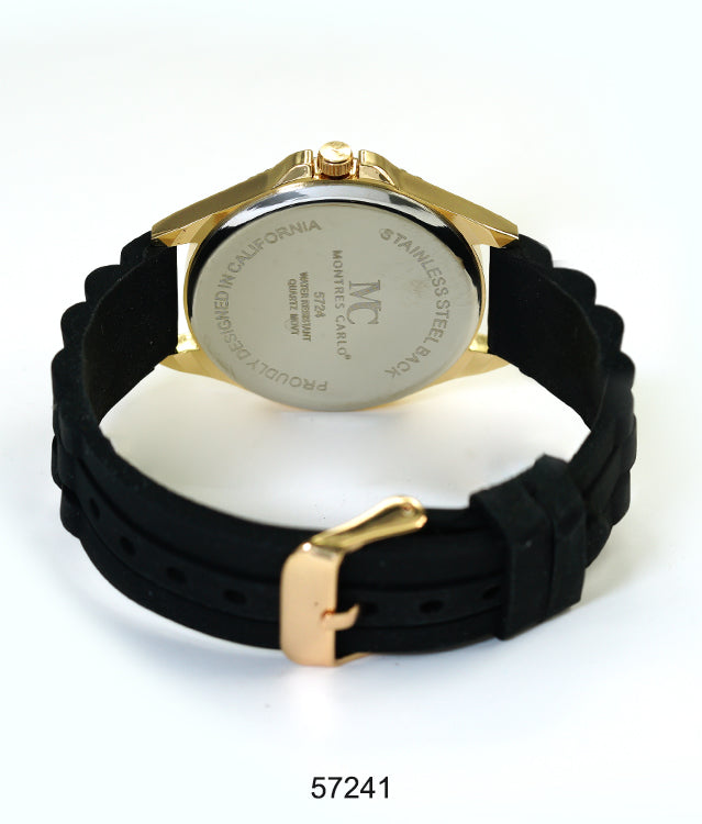 5724-Montres Carlo Silicon Band Watch