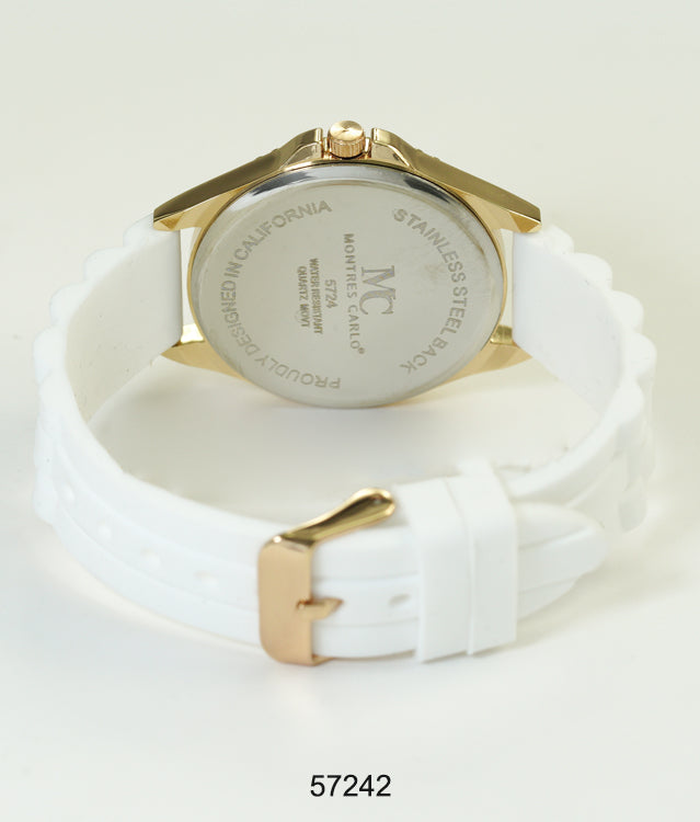 5724-Montres Carlo Silicon Band Watch