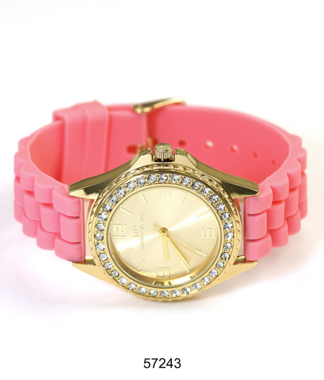 5724-Montres Carlo Silicon Band Watch