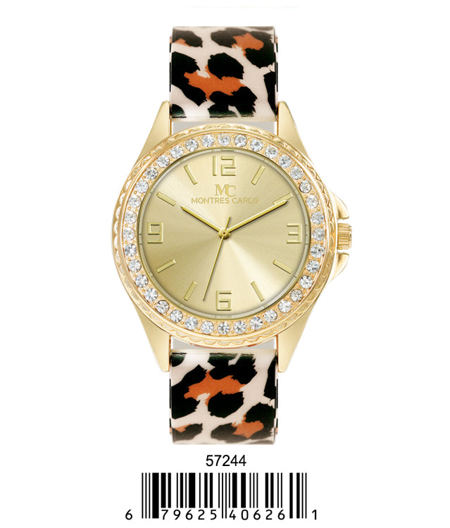 5724-Montres Carlo Silicon Band Watch