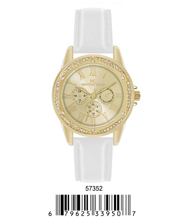 5735-JB - Faux Leather band watch Gift Box Edition