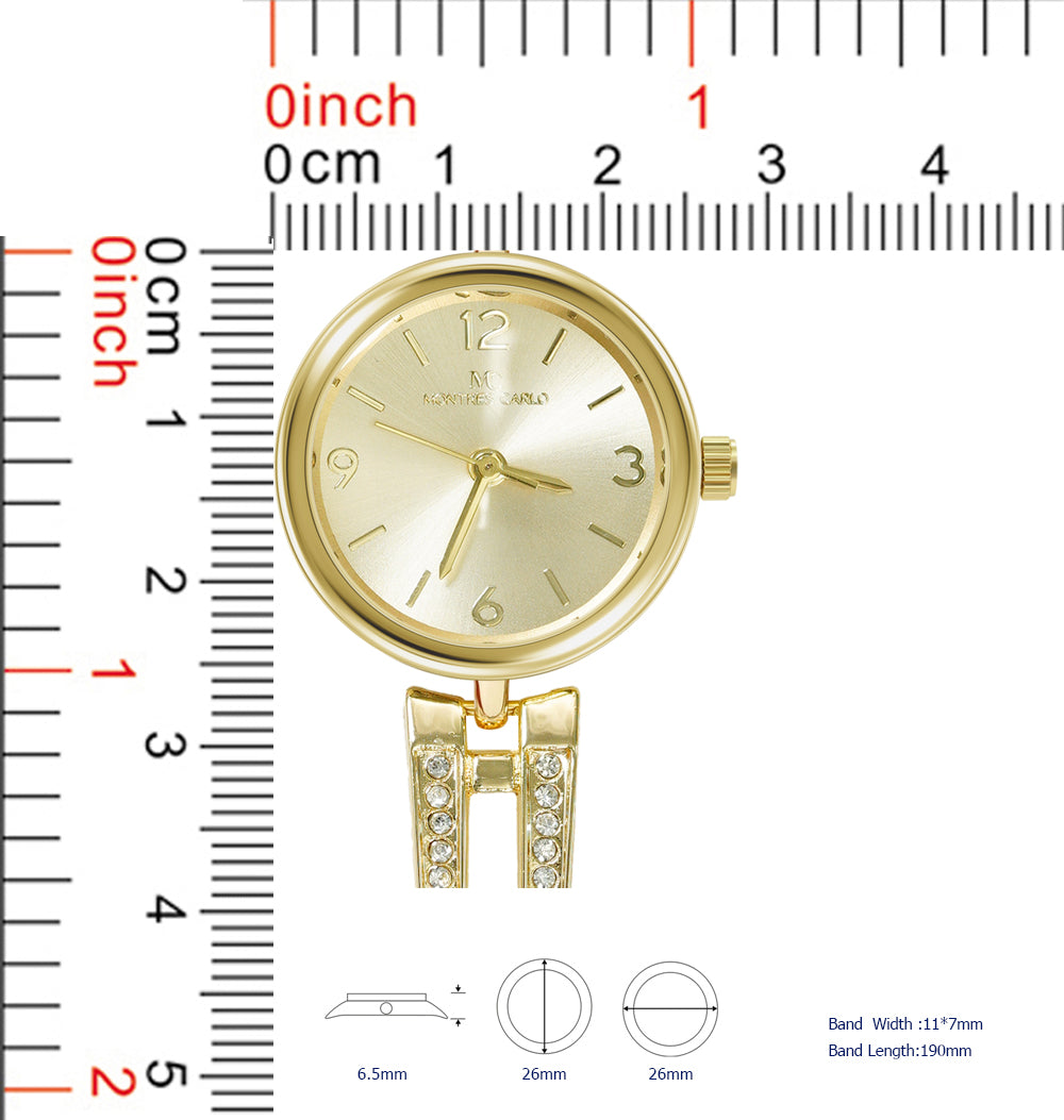 5737-JB - Montres Carlo Jewlery Gift Box with Metal Watch