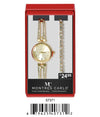 5737-JB - Montres Carlo Jewlery Gift Box with Metal Watch