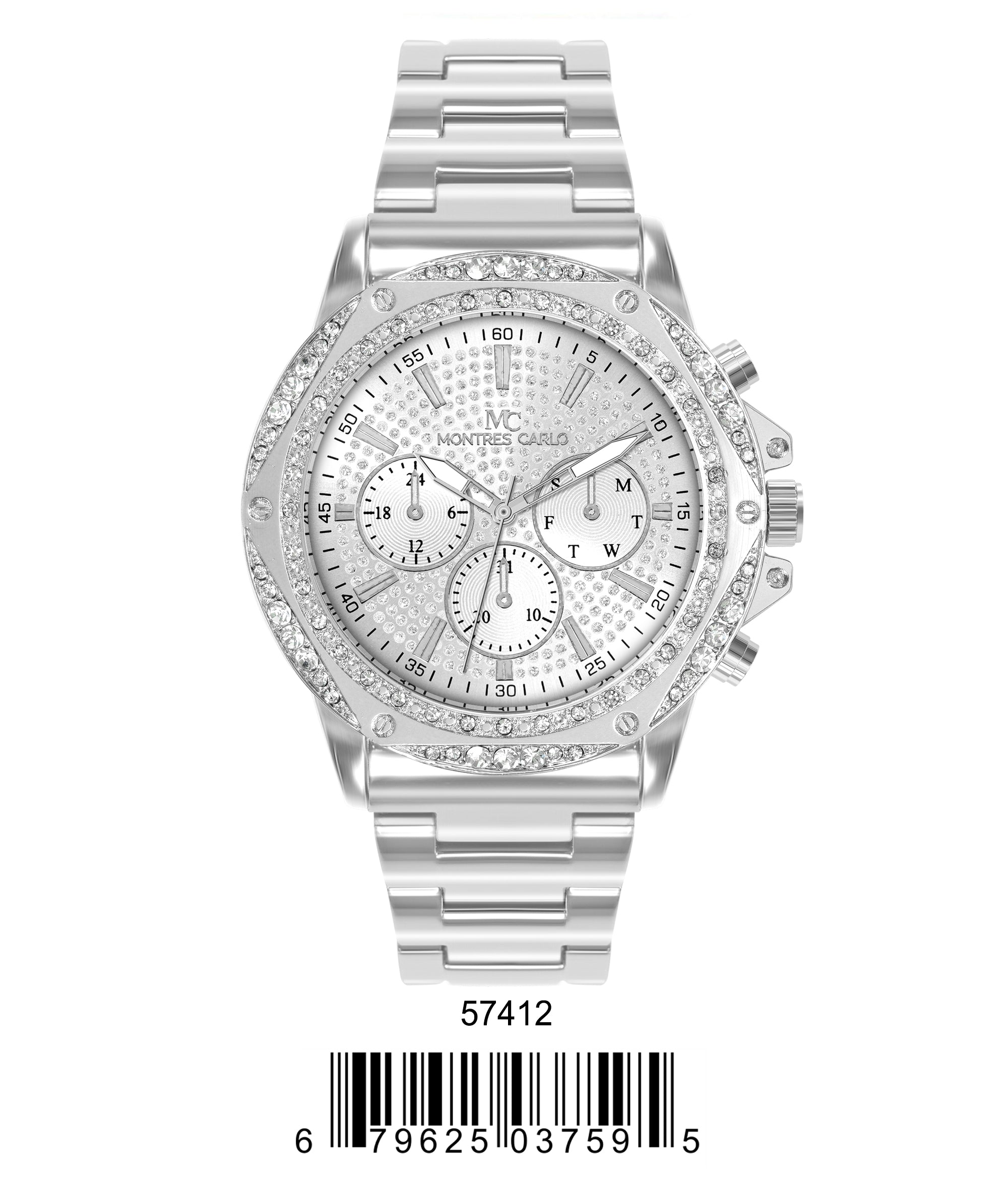 5741-Montres Carlo Metal Band Watch