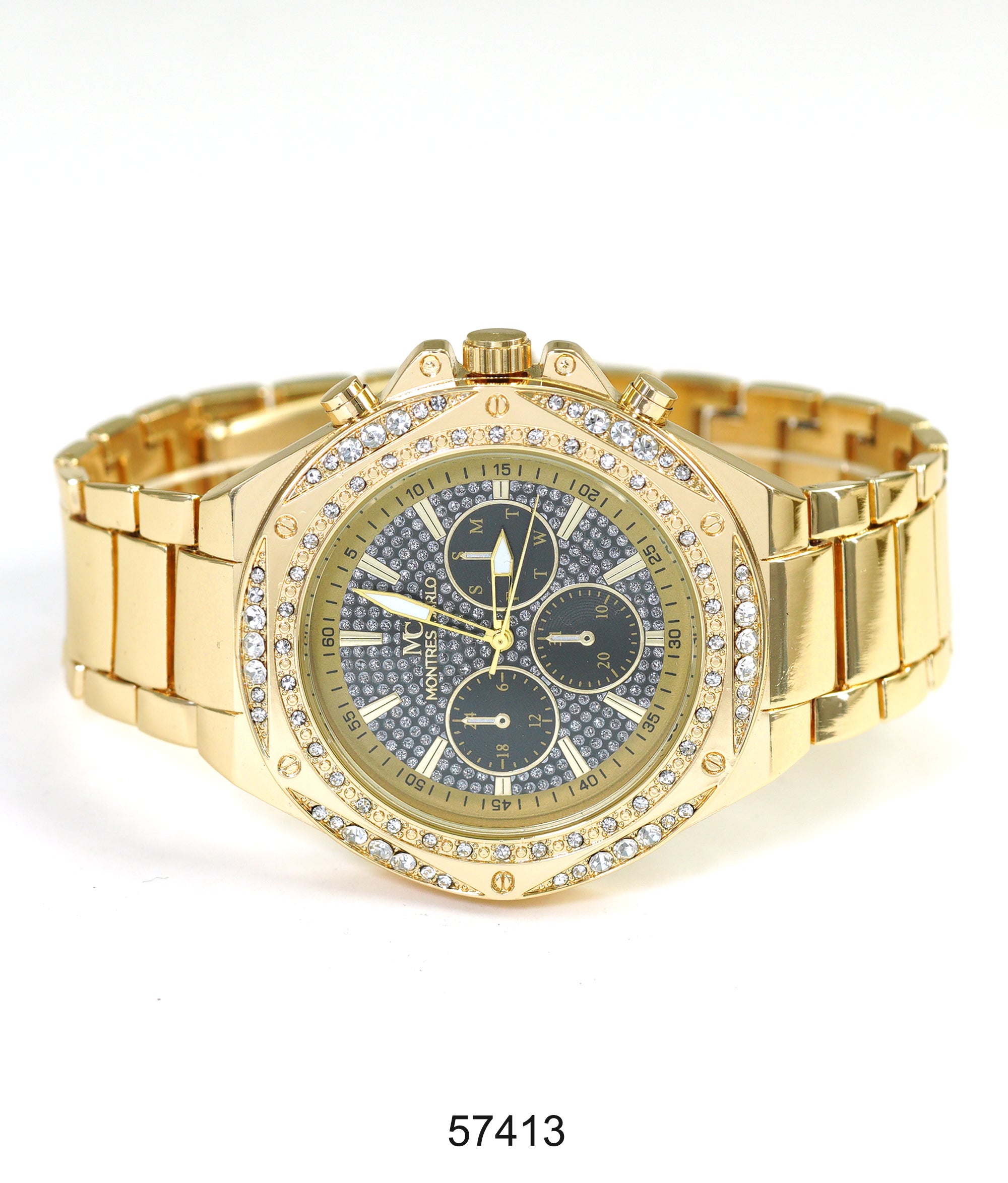5741-Montres Carlo Metal Band Watch