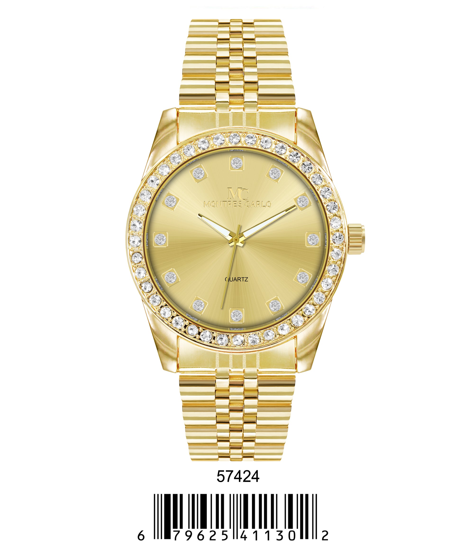 5742-Montres Carlo Metal Band Watch