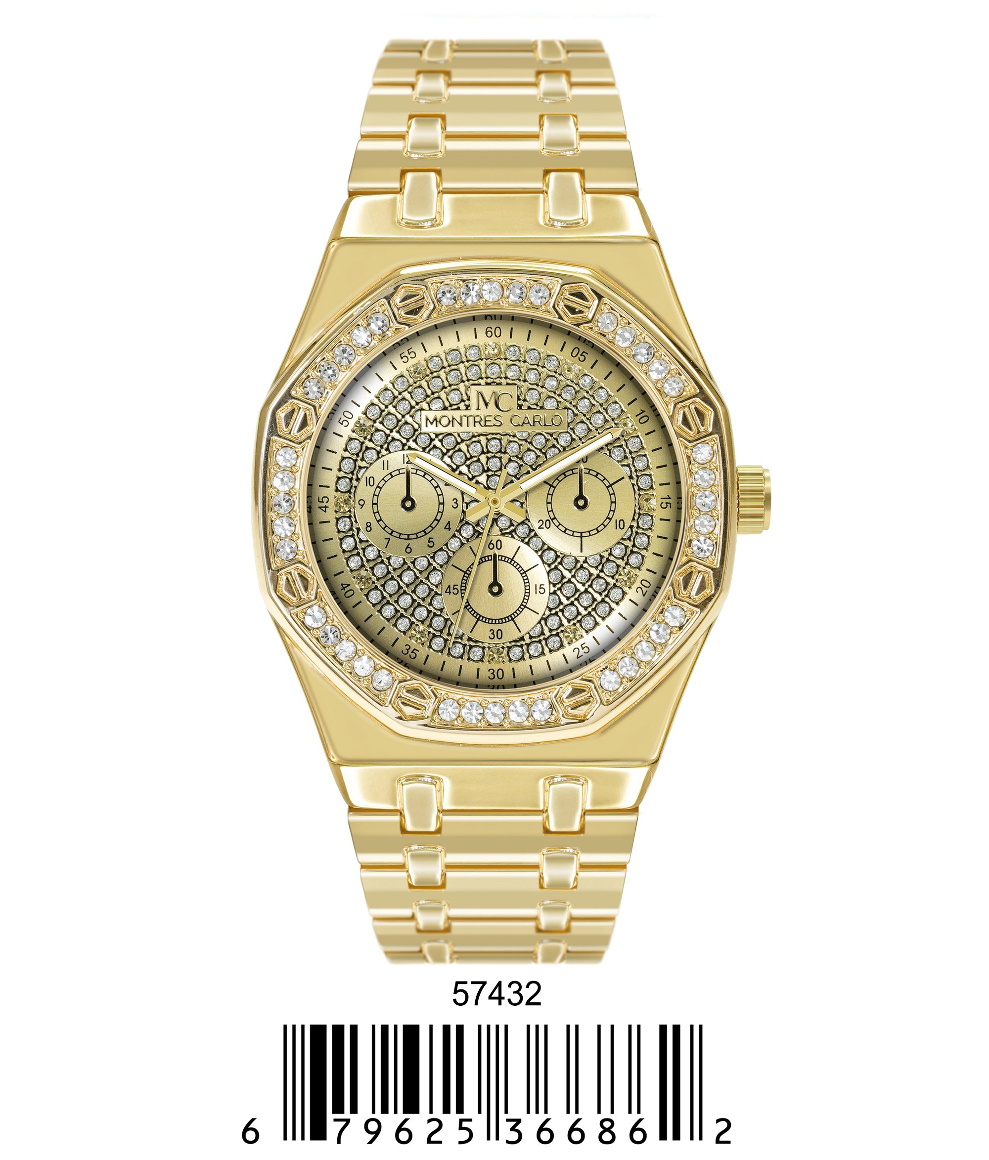 5743-Montres Carlo Metal Band Watch
