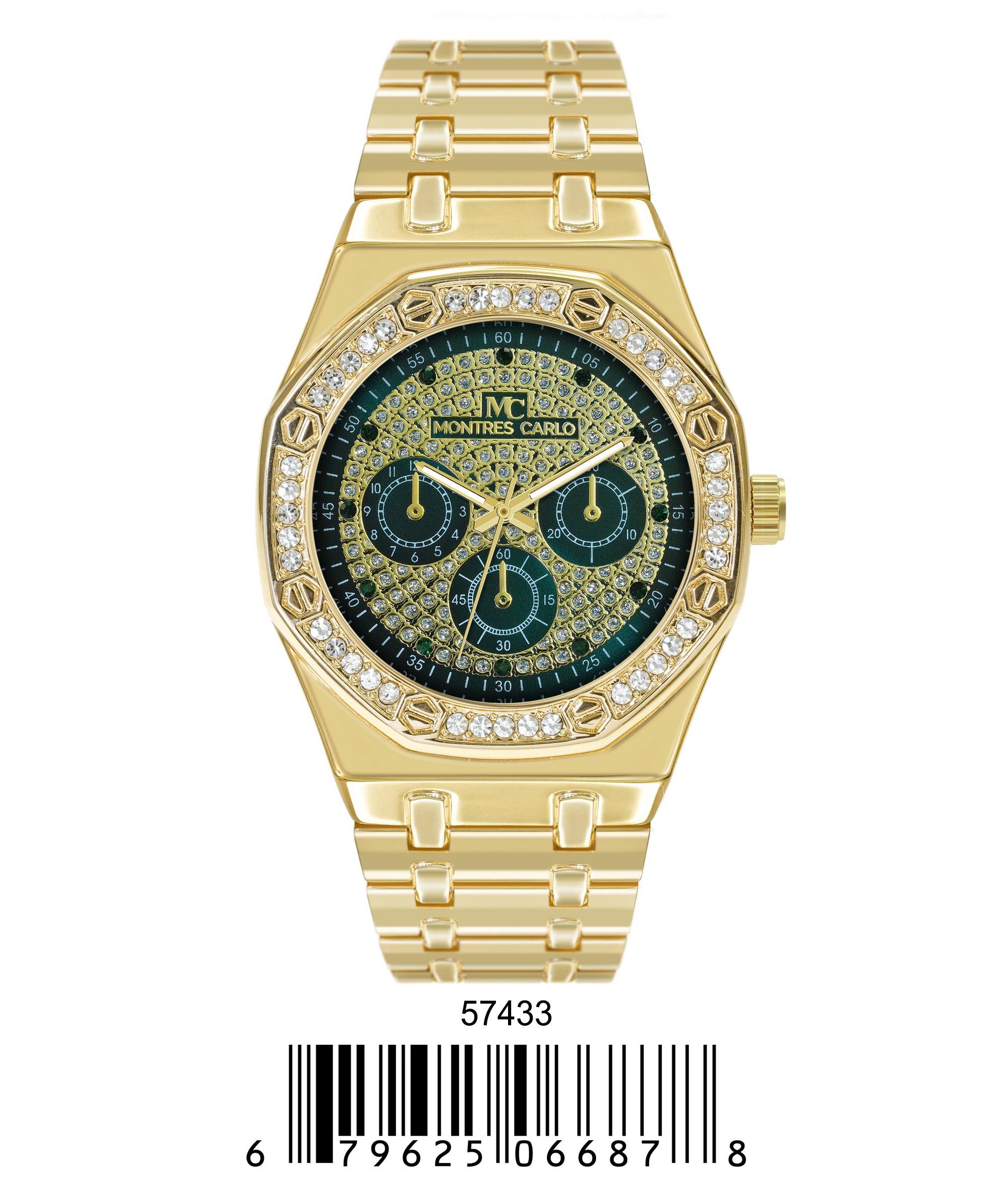 5743-Montres Carlo Metal Band Watch