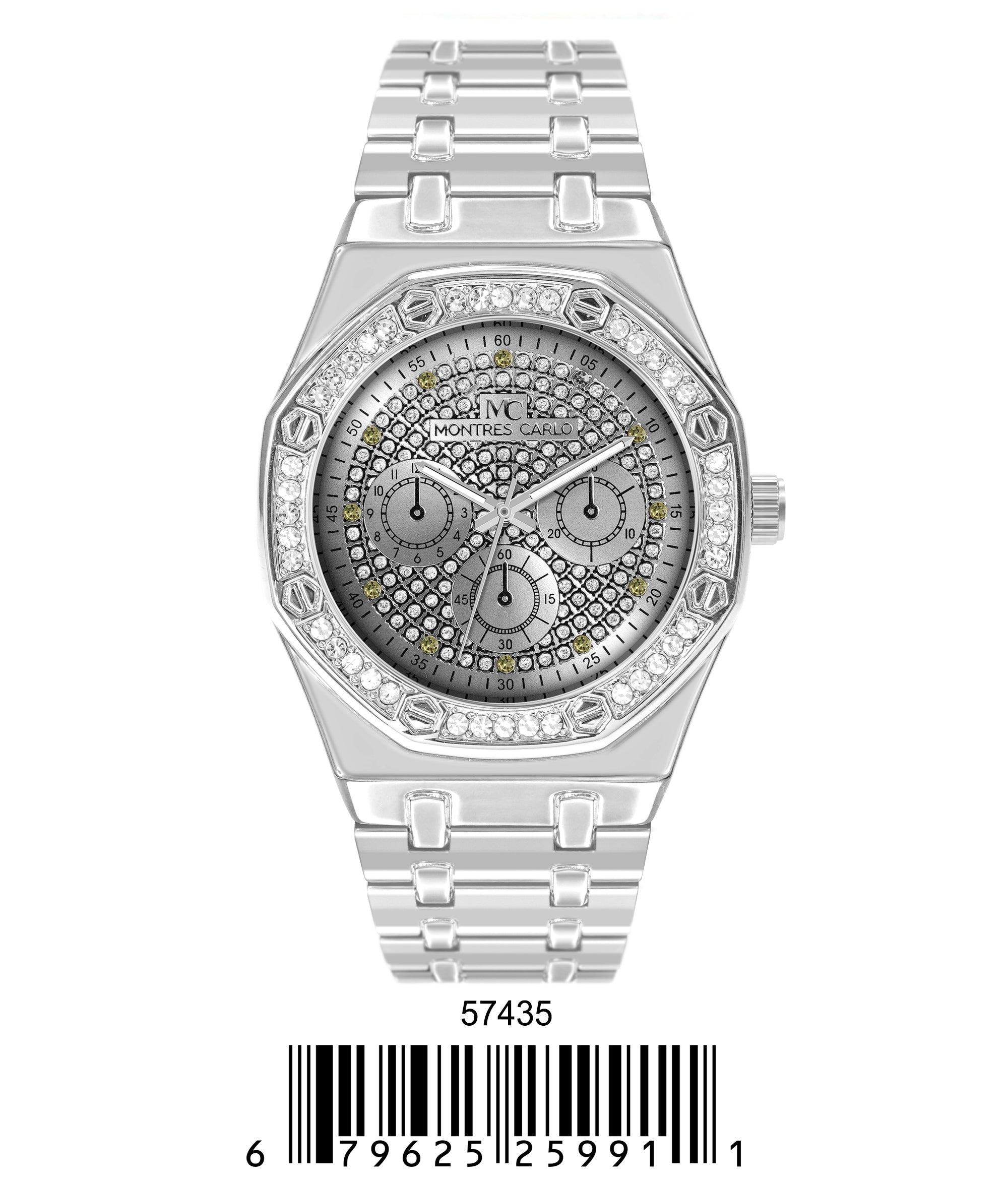 5743-Montres Carlo Metal Band Watch