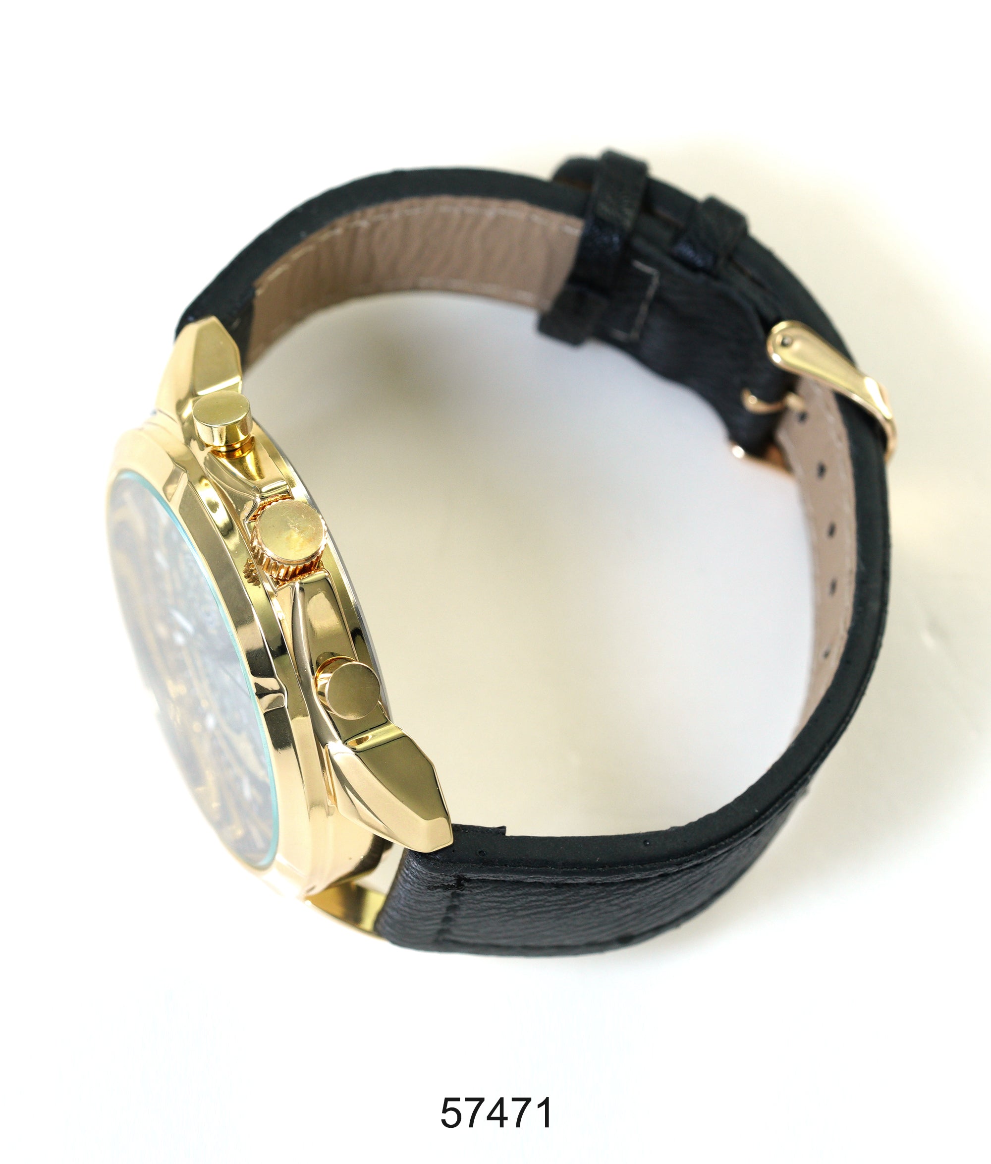 5747- Faux Leather Band Watch