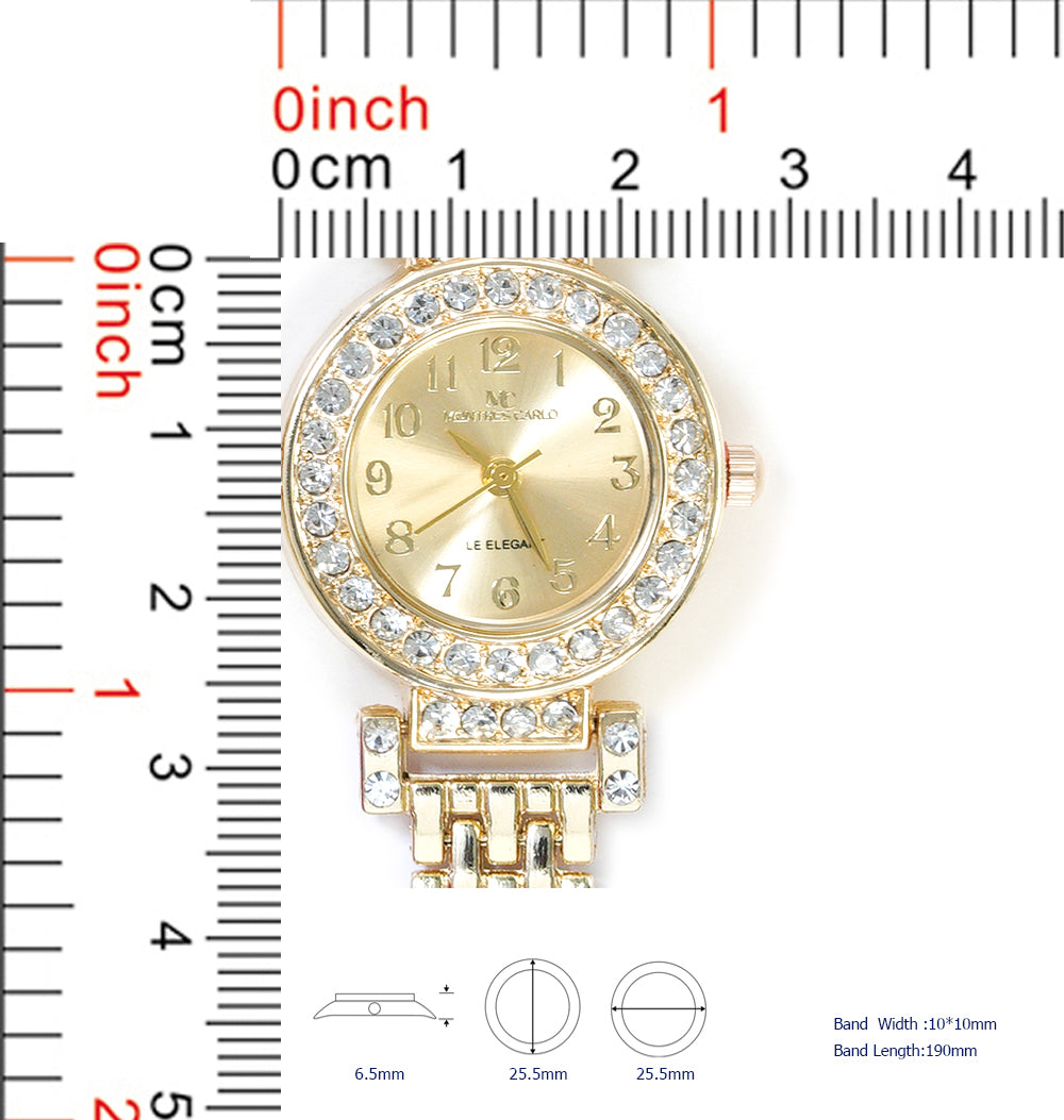 5753-JB - Montres Carlo Jewlery Gift Box with Metal Watch