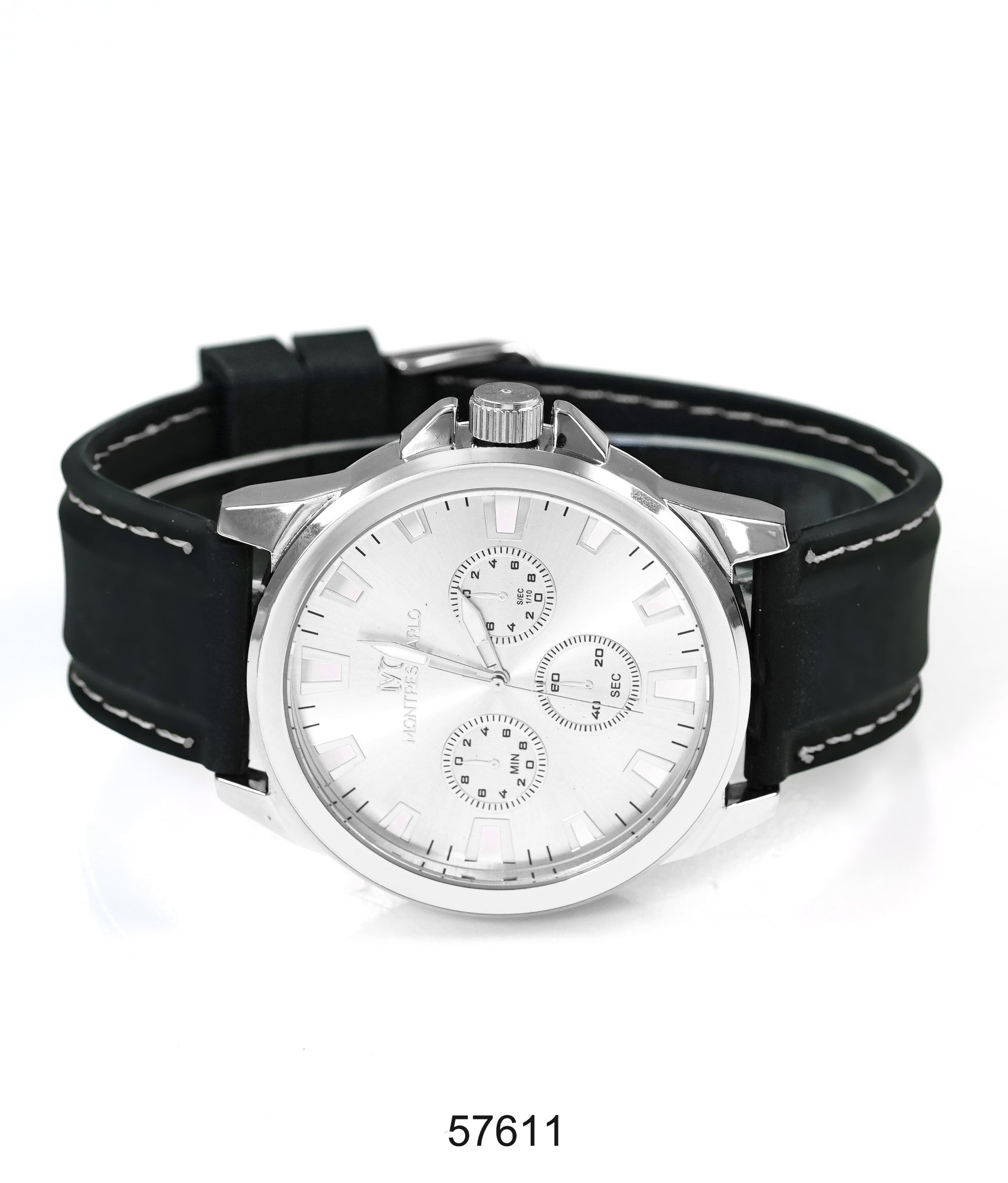 5761-Montres Carlo Sports Watch With PU Band