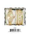 5756 -JB - Montres Carlo Jewelry Gift Box with Metal Watch