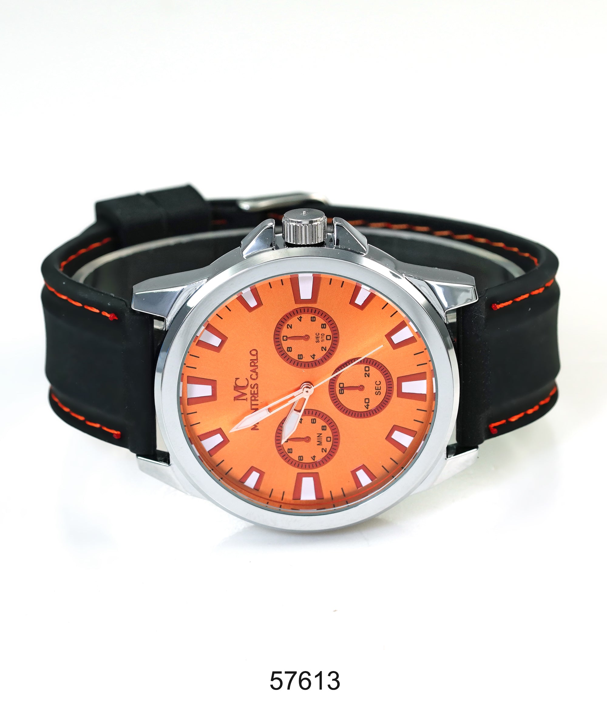 5761-Montres Carlo Sports Watch With PU Band