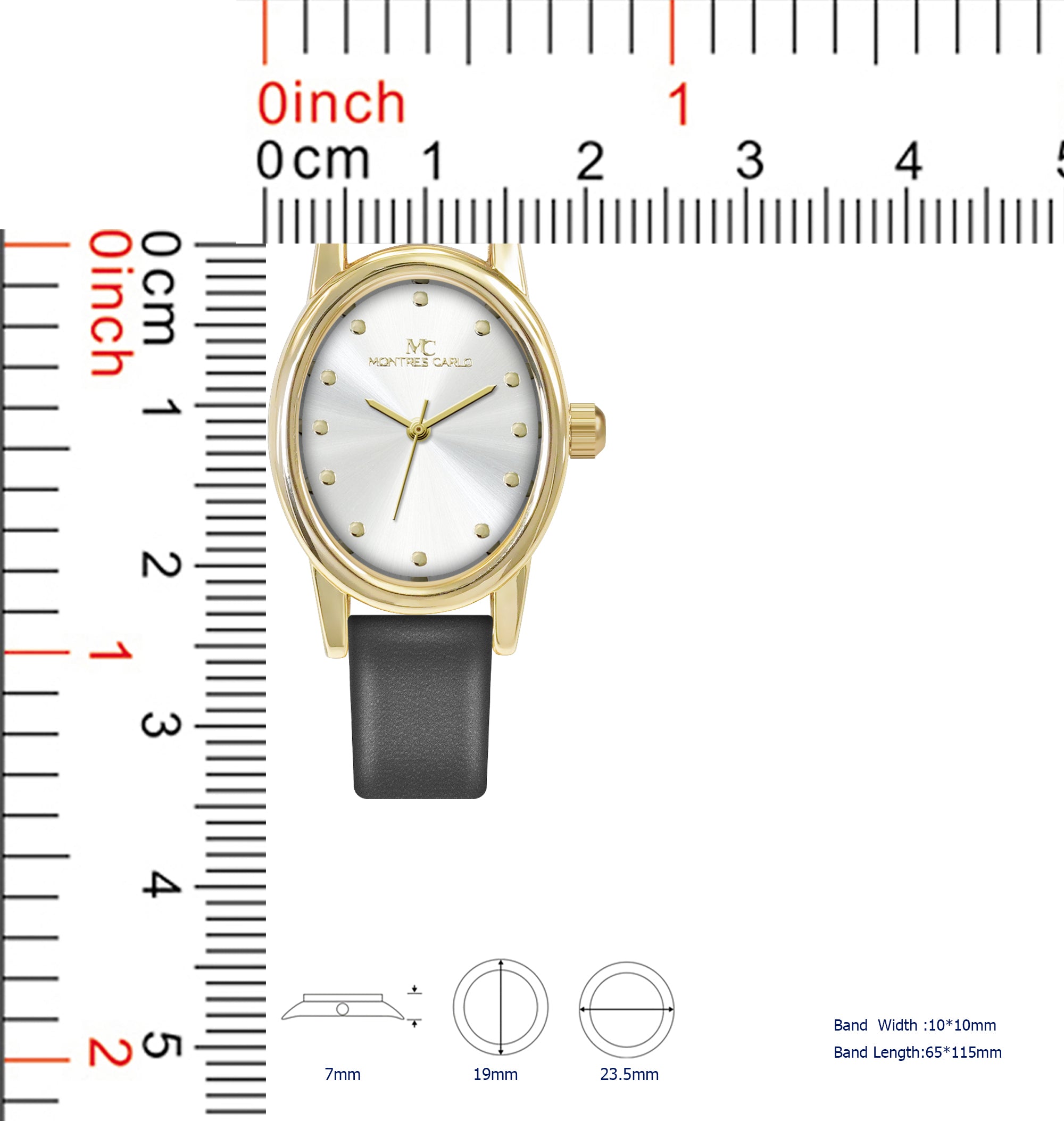 5765-JB - Montres Carlo Jewlery Gift Box with Metal Watch