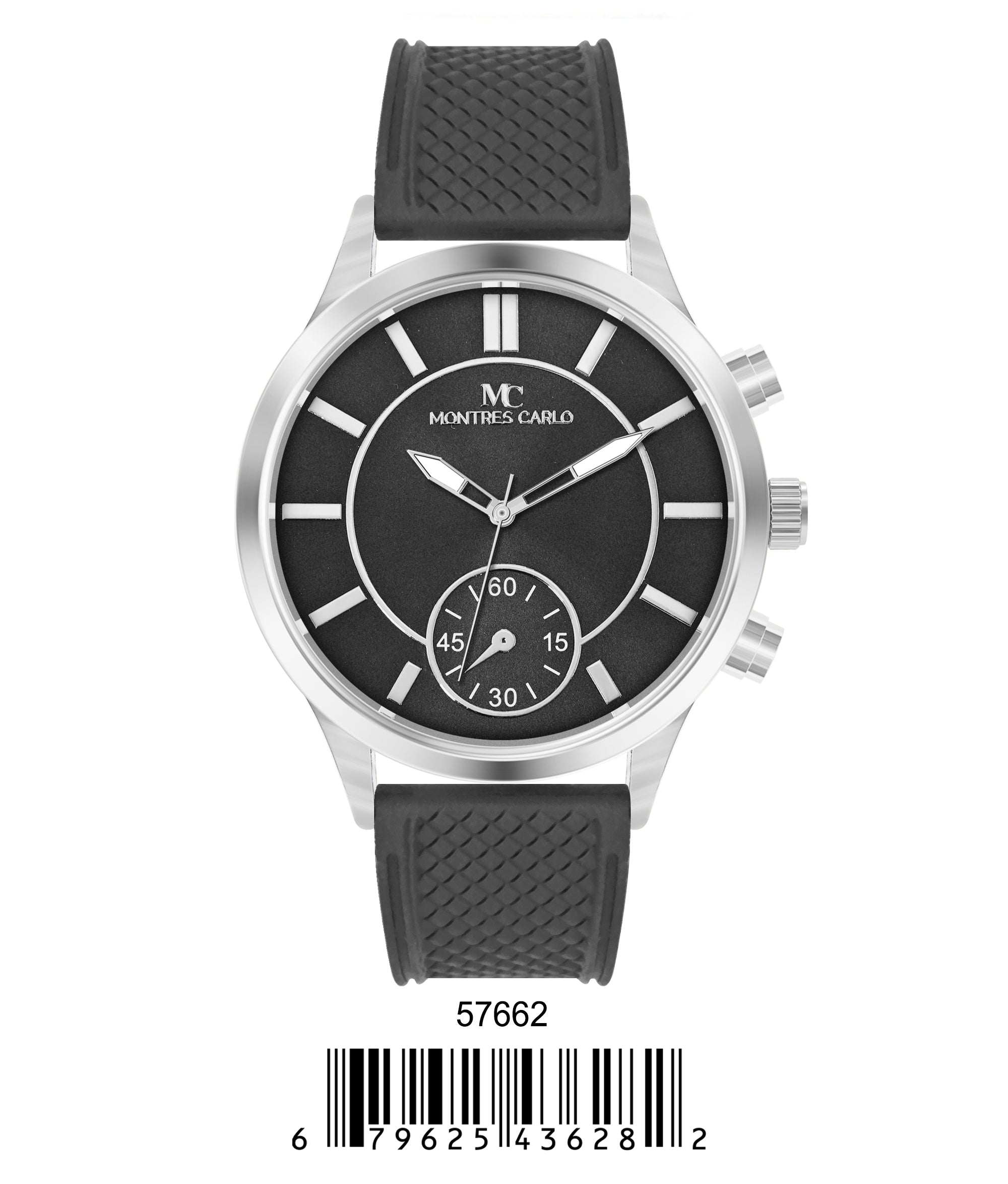 5766-Montres Carlo Sports Watch With PU Band