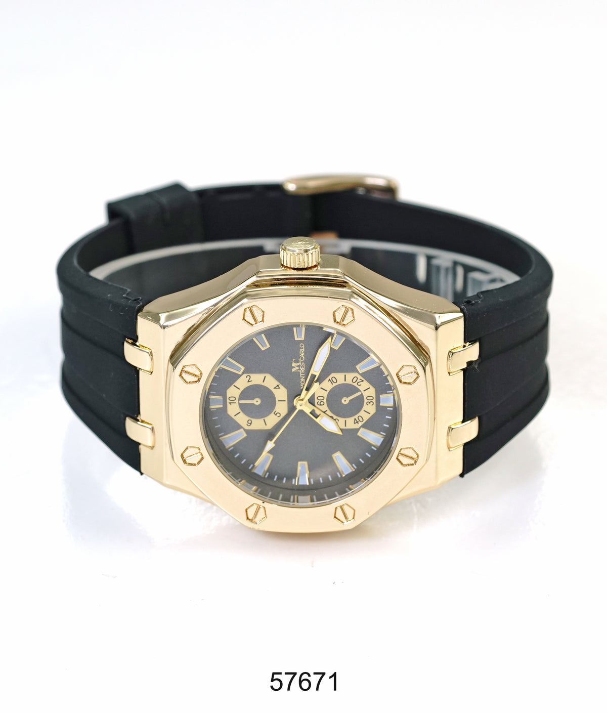 5767-Montres Carlo Sports Watch With PU Band