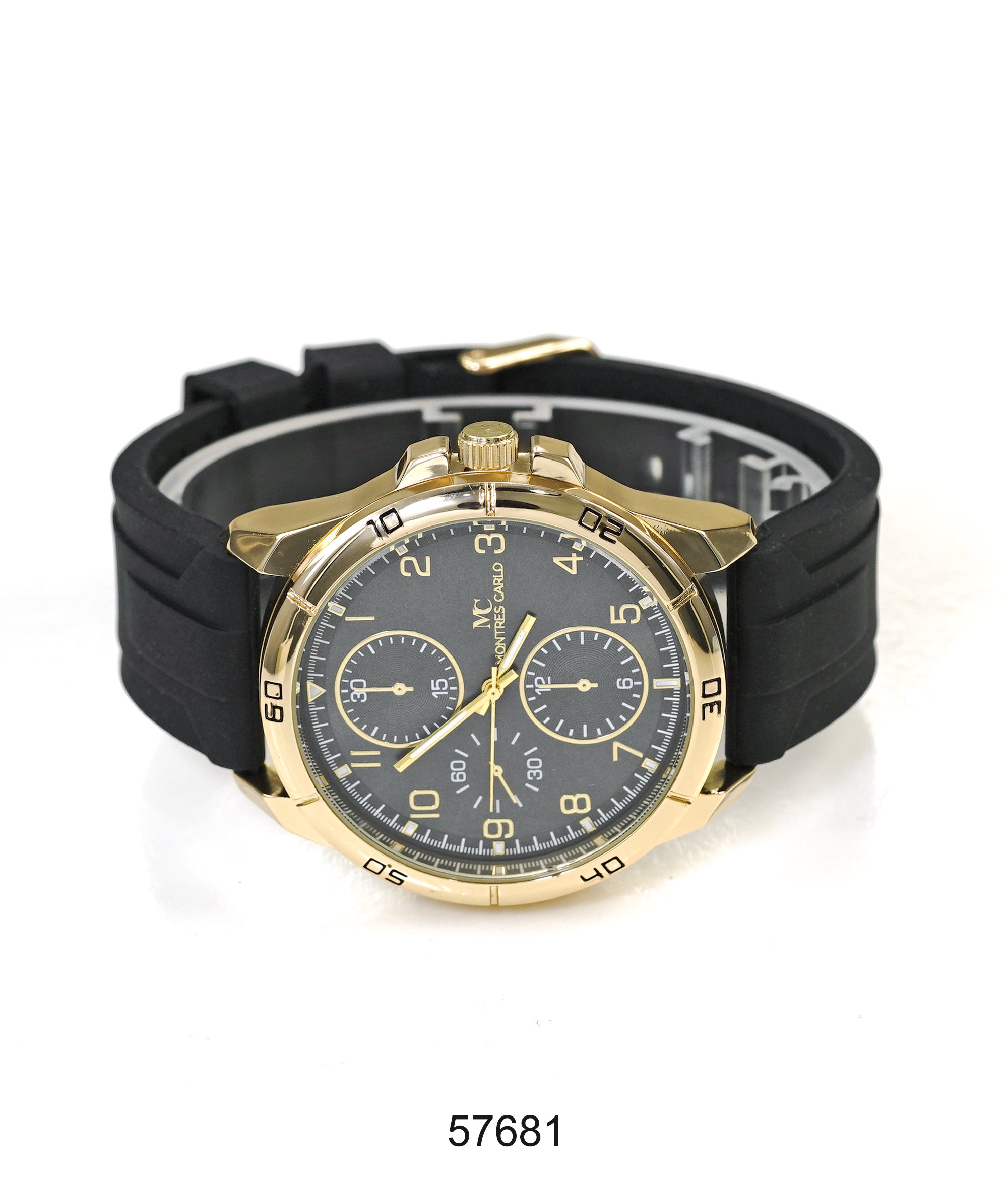 5768-Montres Carlo Sports Watch With PU Band