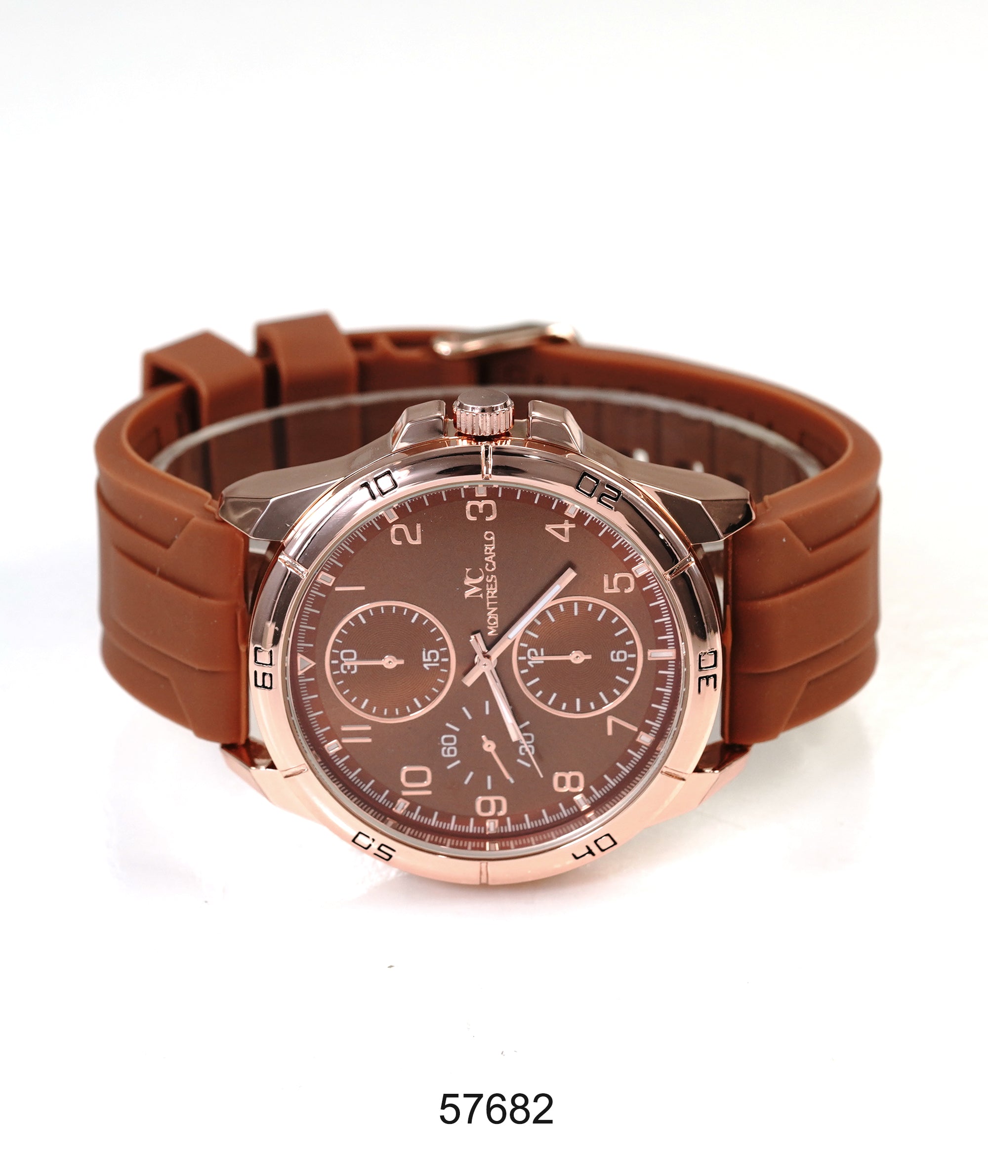 5768-Montres Carlo Sports Watch With PU Band